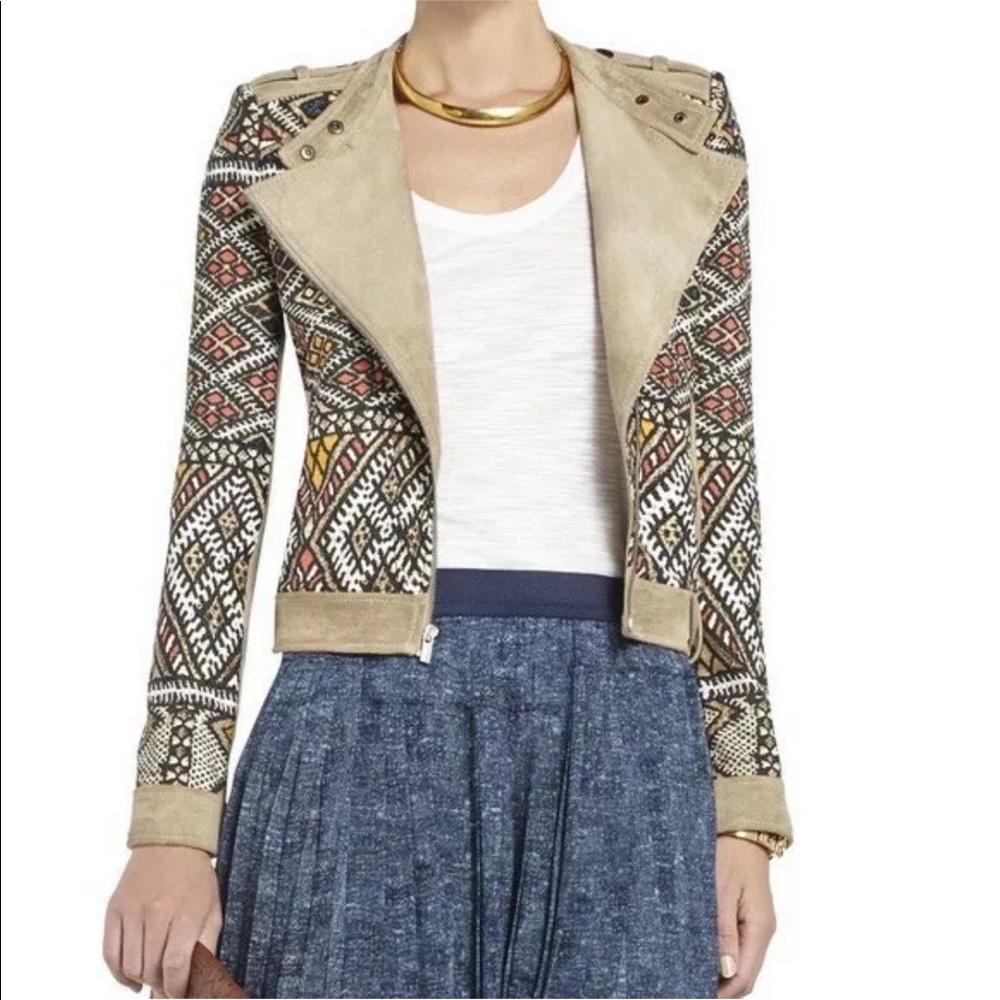 BCBGMaxAzria Multicolor Patterned Jacket - Picture 2 of 7